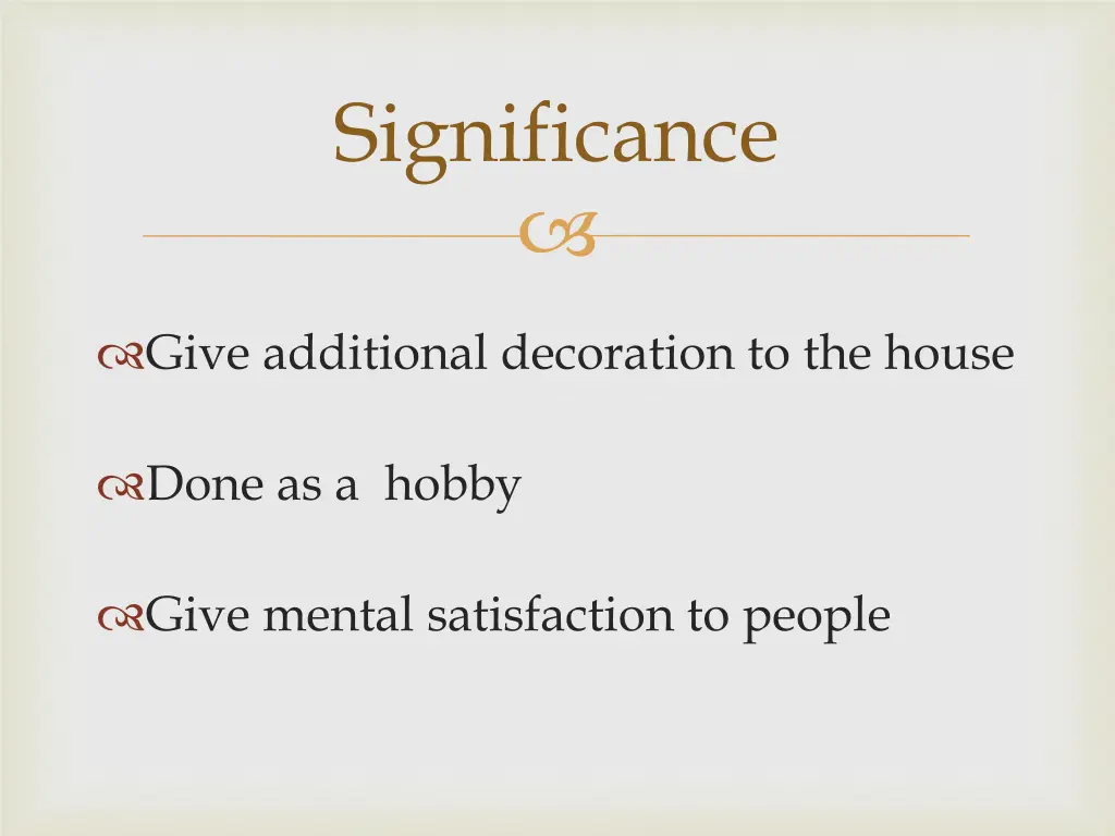 significance