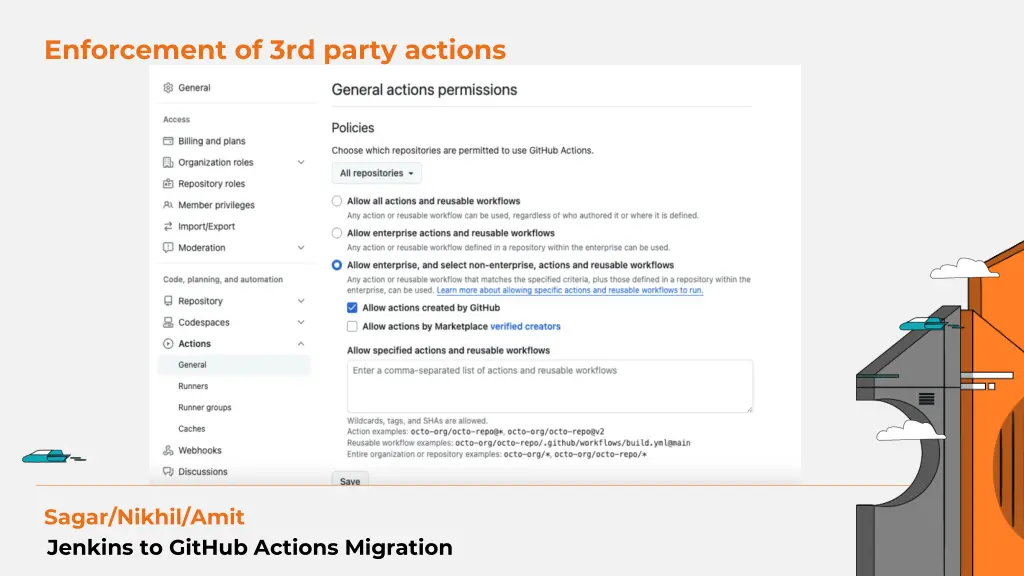 enforcement of 3rd party actions