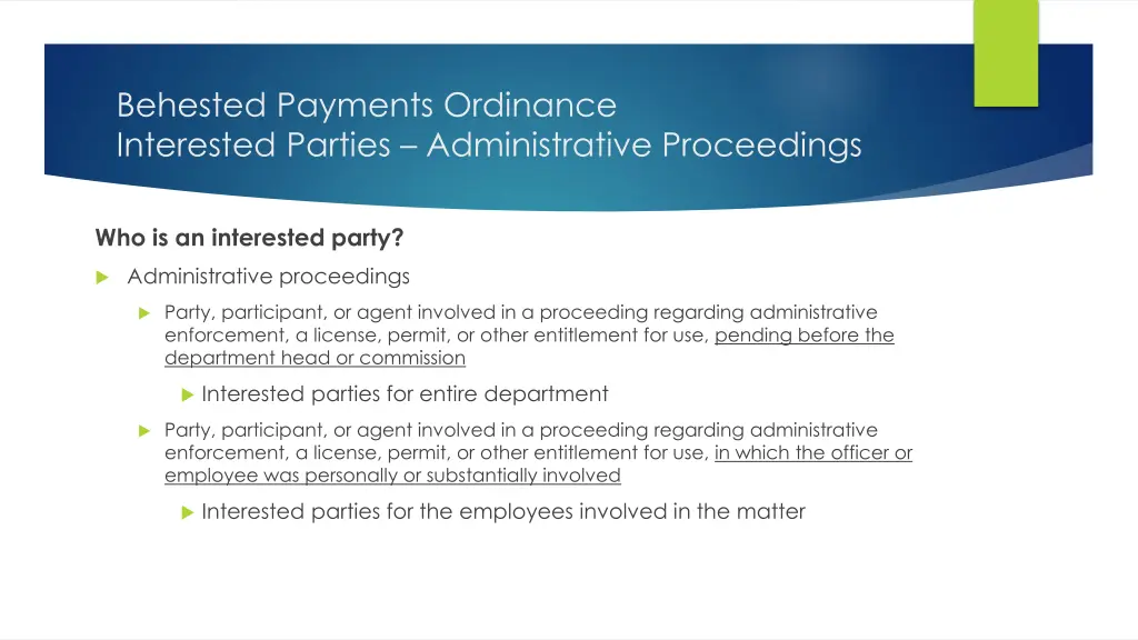 behested payments ordinance interested parties 2