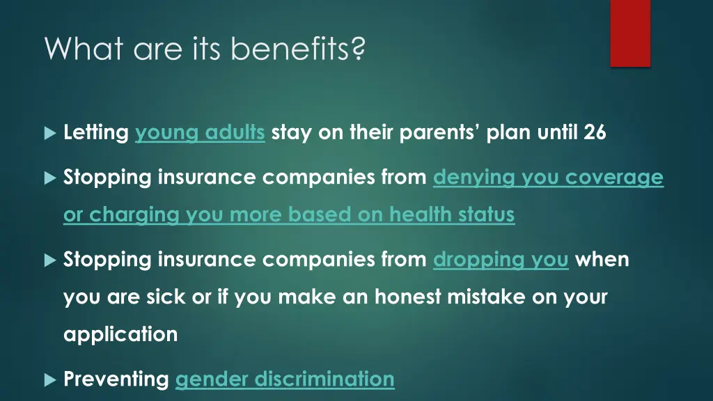 what are its benefits