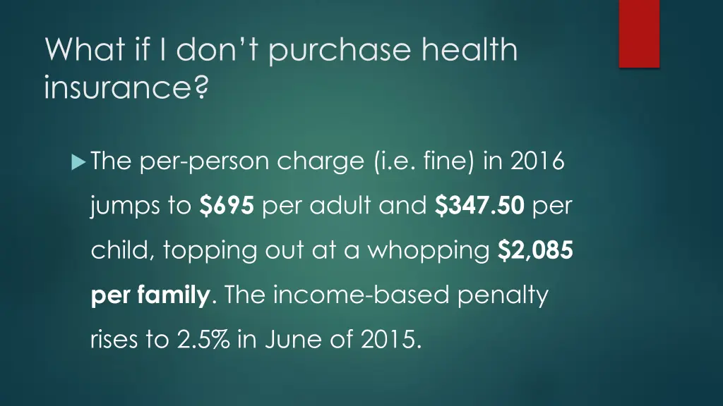 what if i don t purchase health insurance