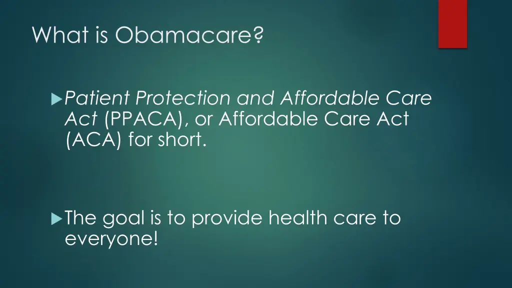 what is obamacare
