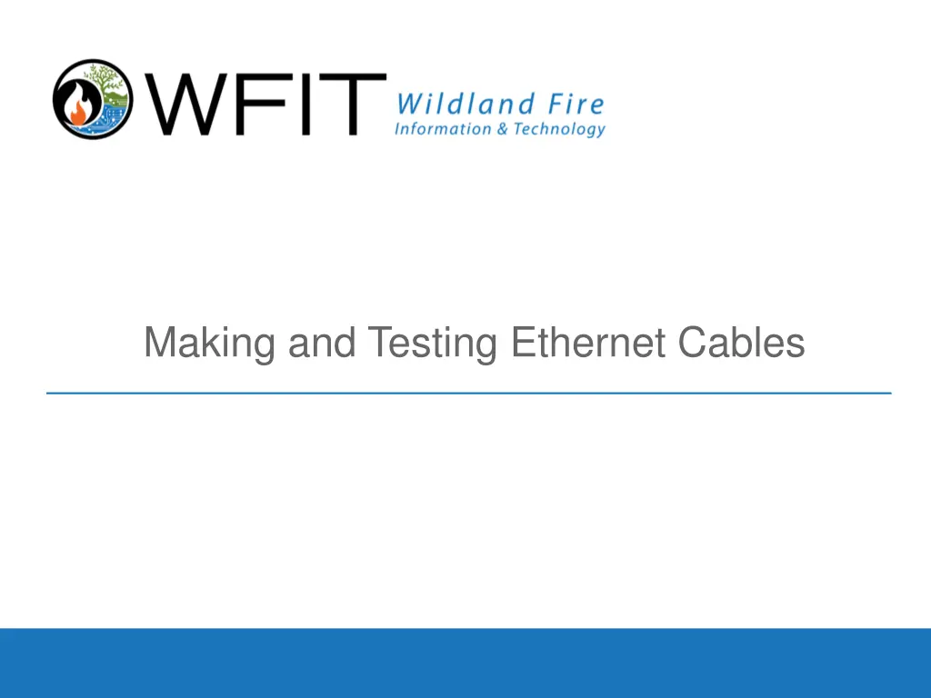 making and testing ethernet cables
