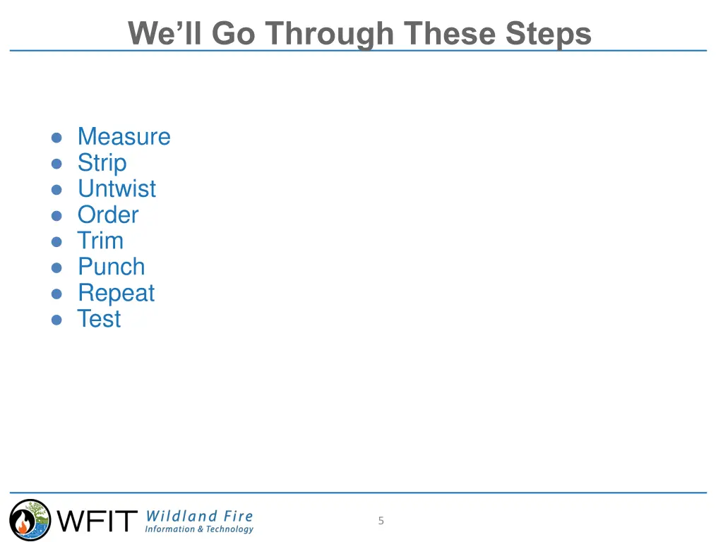 we ll go through these steps
