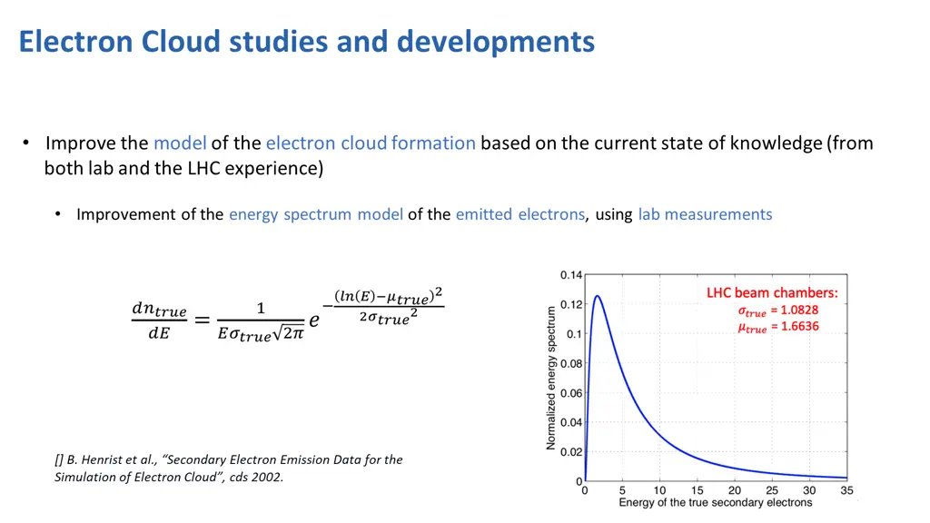 electron cloud studies and developments