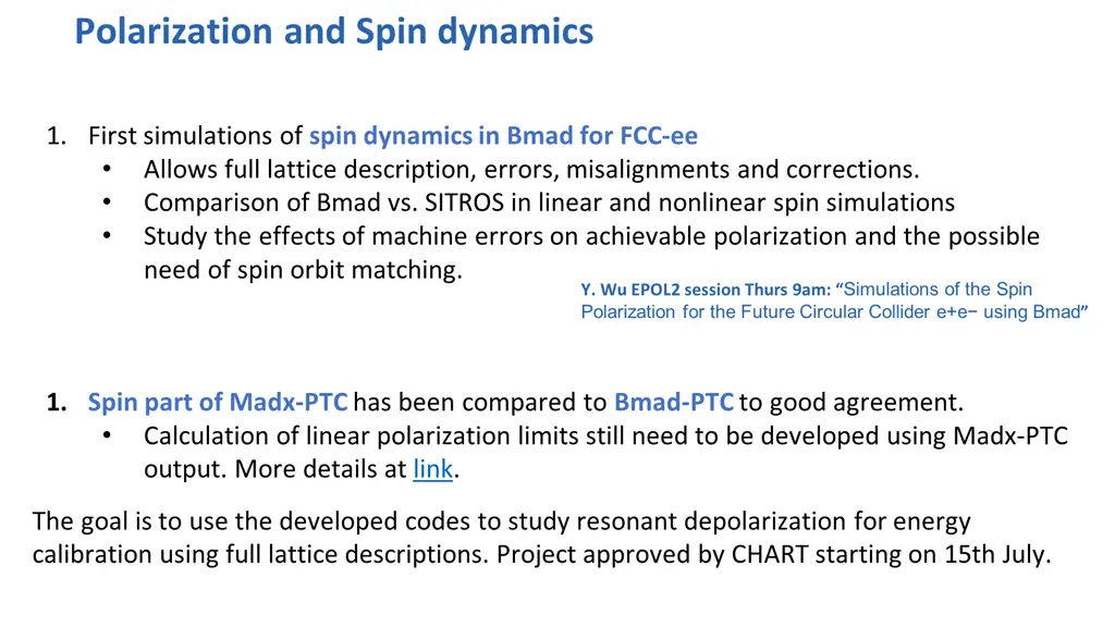 polarization and spin dynamics