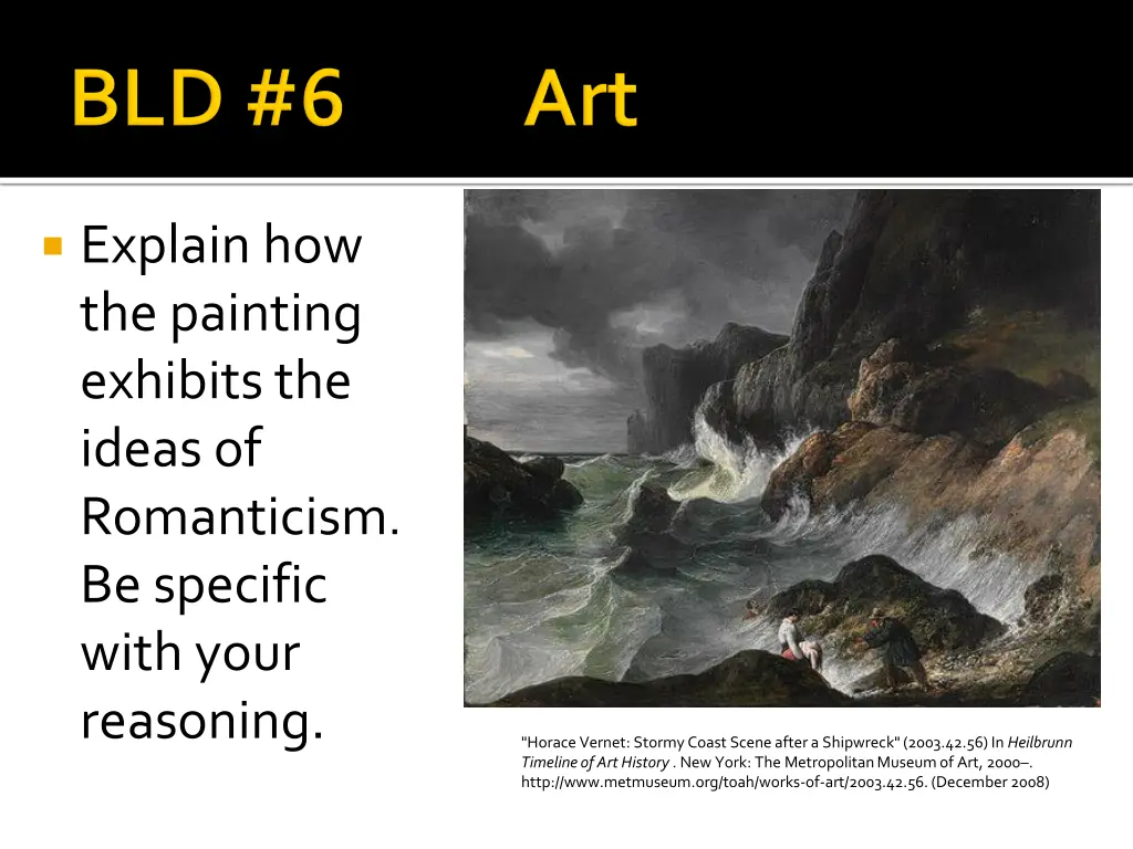 explain how the painting exhibits the ideas