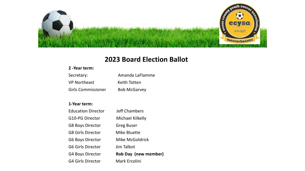 2023 board election ballot