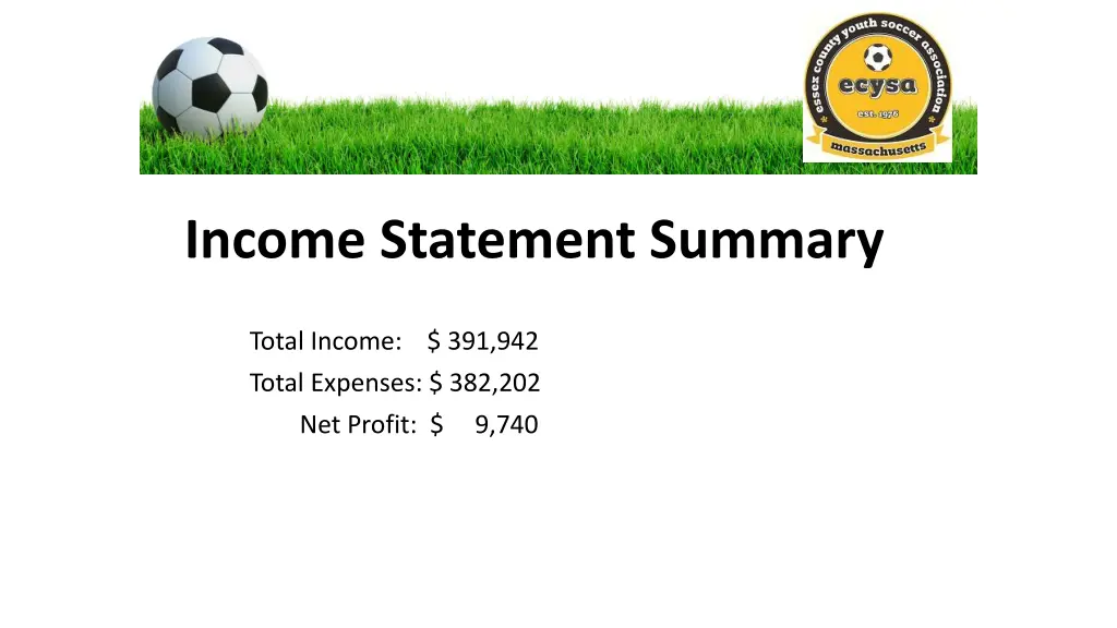 income statement summary