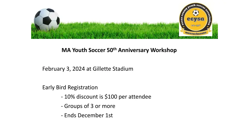 ma youth soccer 50 th anniversary workshop