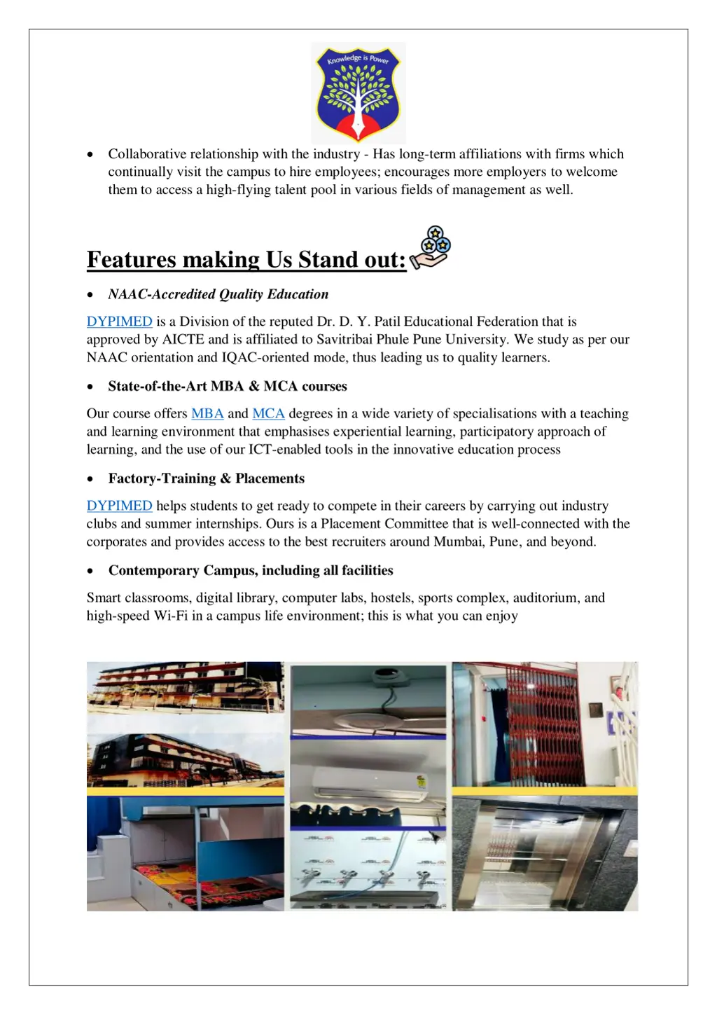 collaborative relationship with the industry