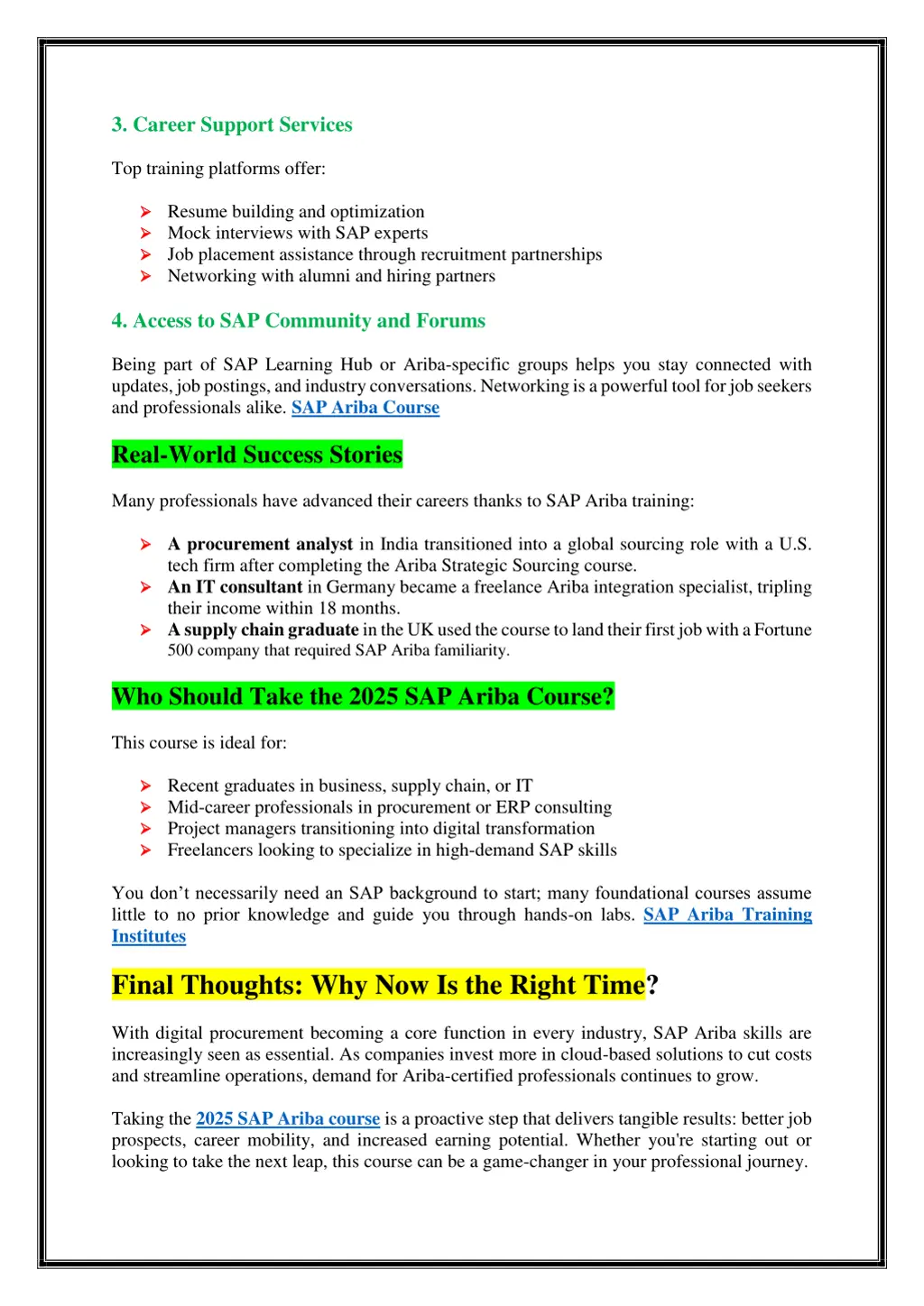 3 career support services
