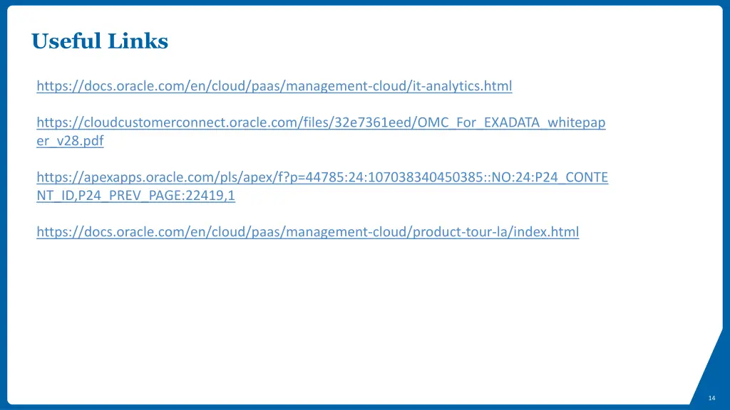 useful links
