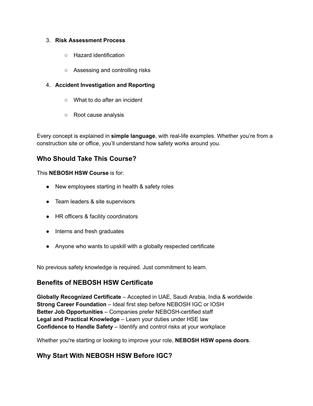 3 risk assessment process hazard identification