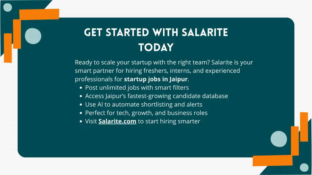 get started with salarite today
