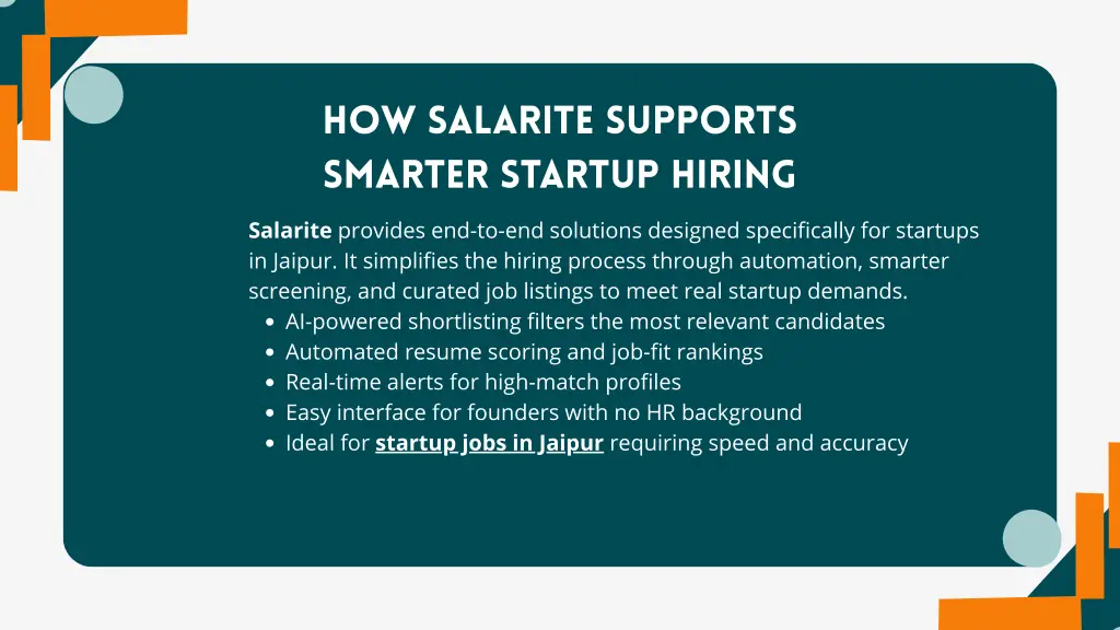 how salarite supports smarter startup hiring
