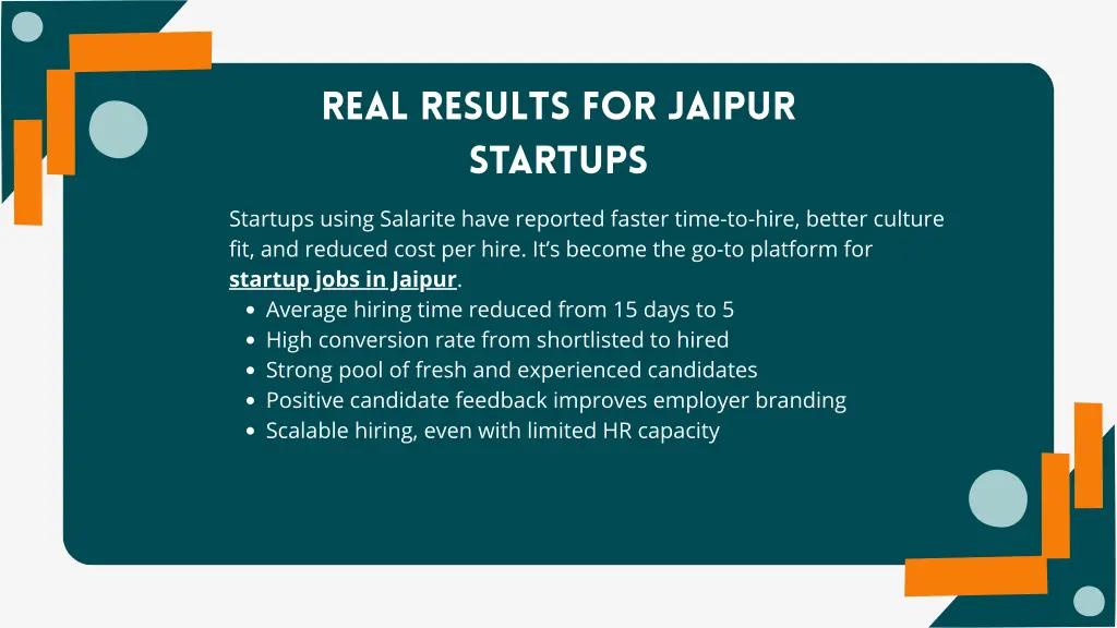 real results for jaipur startups