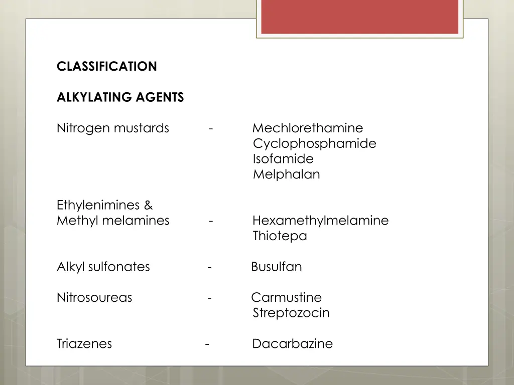 classification