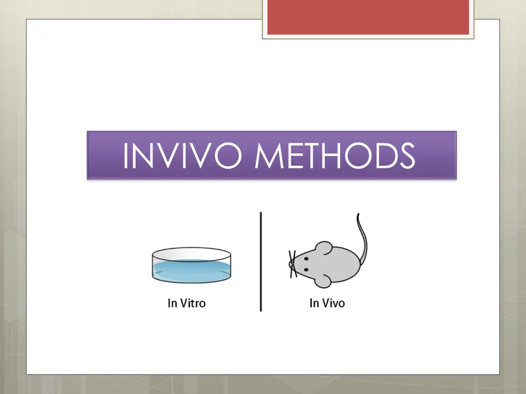 invivo methods