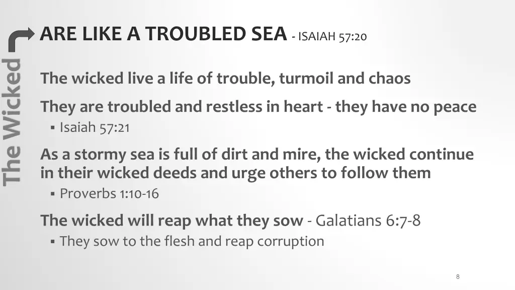 are like a troubled sea isaiah 57 20