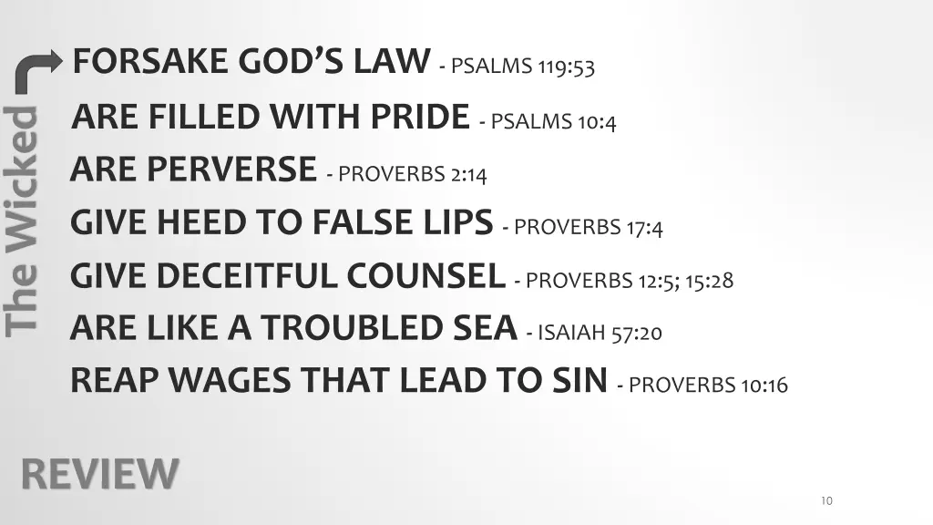 forsake god s law psalms 119 53 1