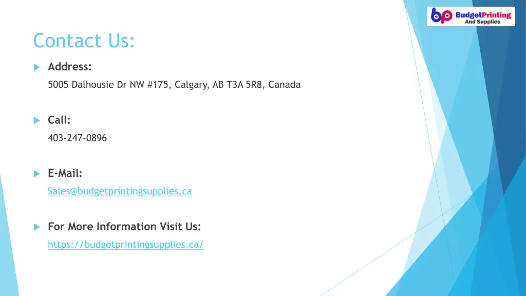 contact us