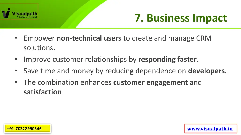 7 business impact