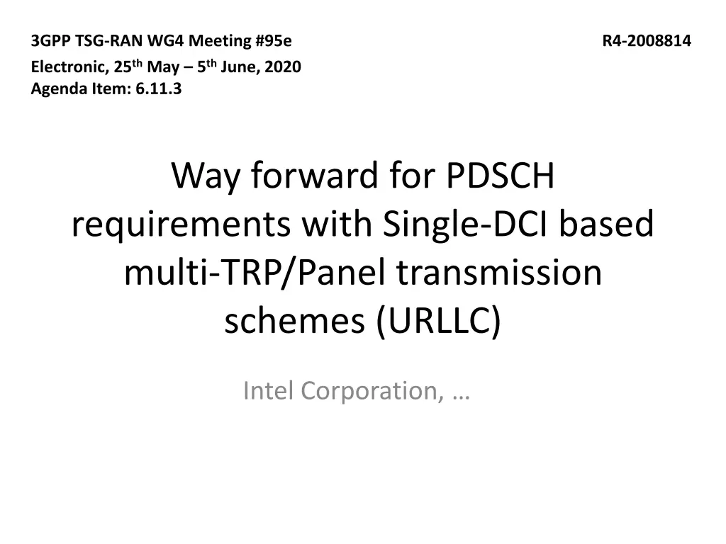 3gpp tsg ran wg4 meeting 95e electronic