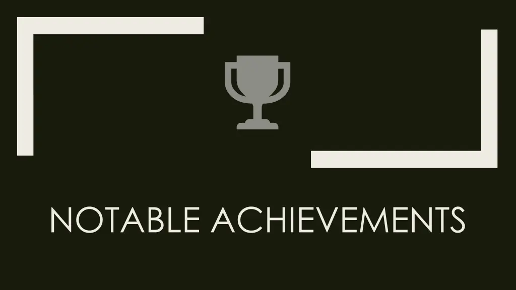 notable achievements