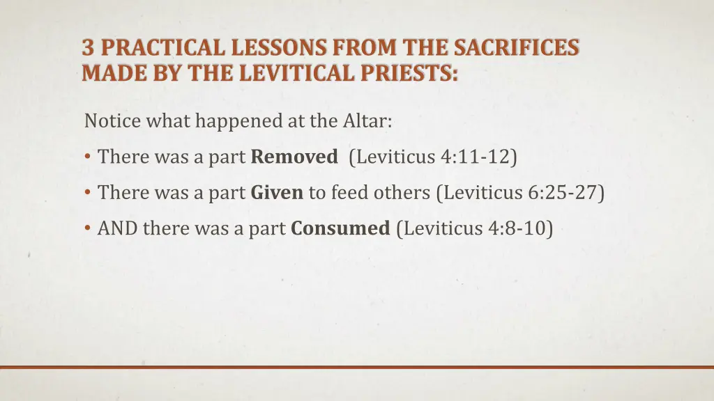 3 practical lessons from the sacrifices made