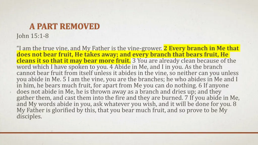 a part removed john 15 1 8