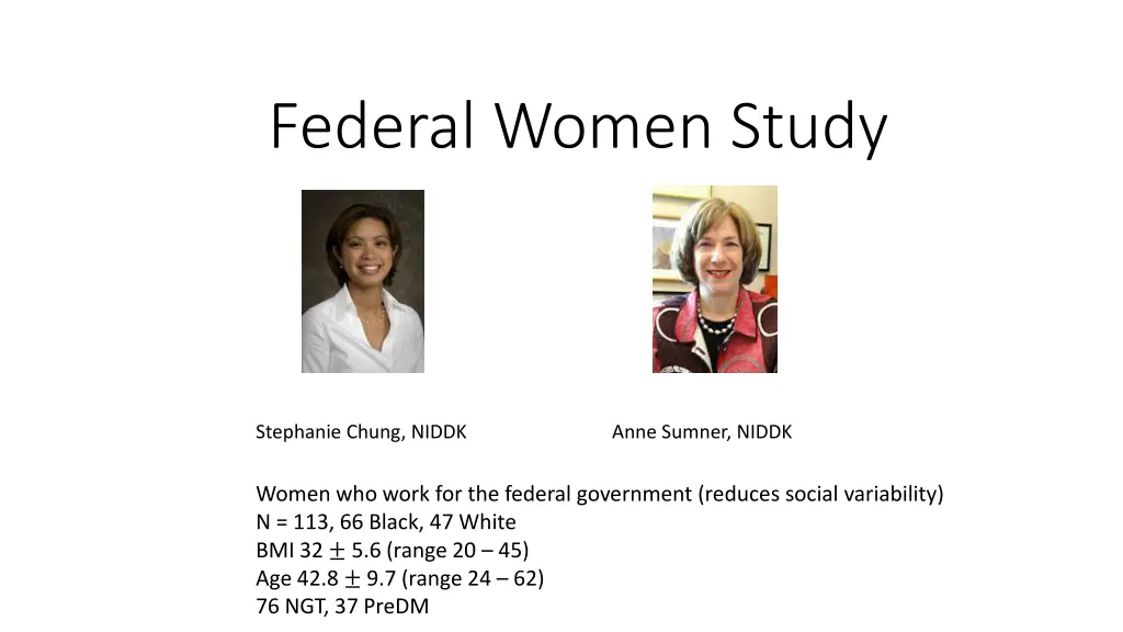 federal women study