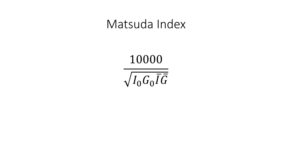 matsuda index