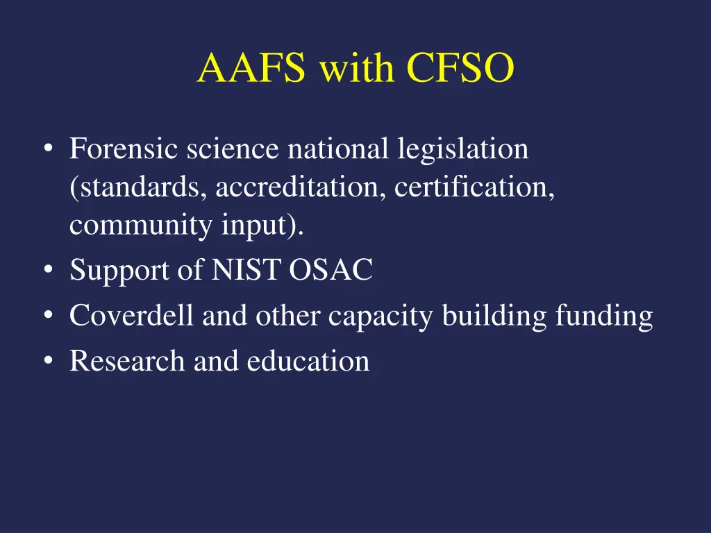 aafs with cfso