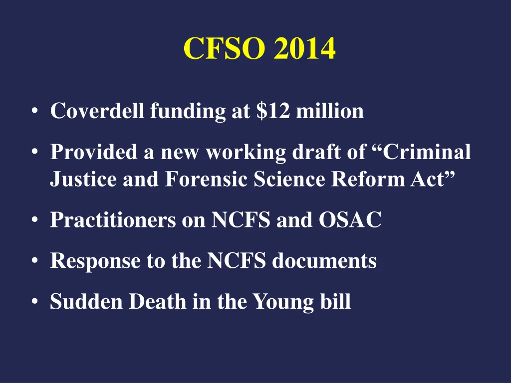 cfso 2014