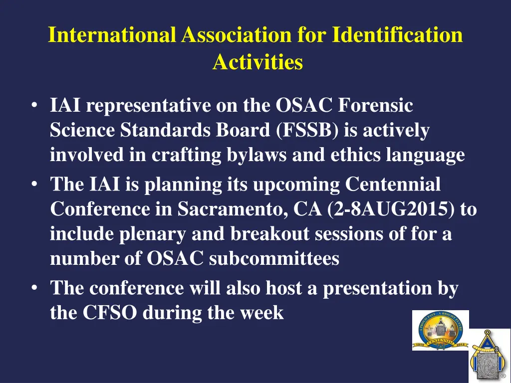 international association for identification 2