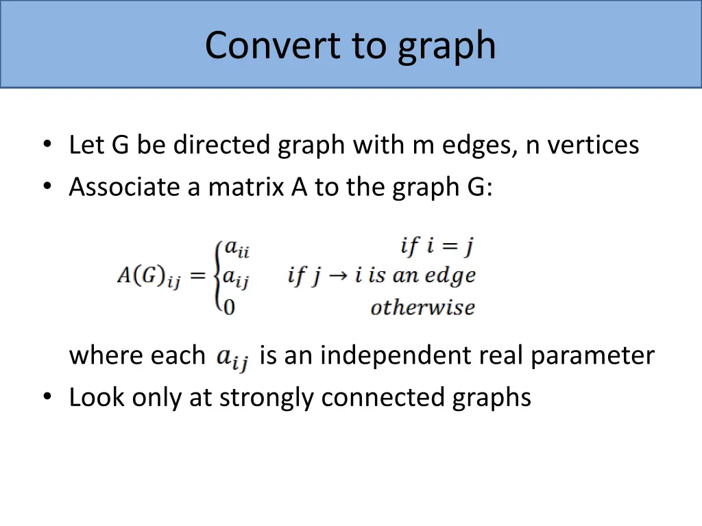 convert to graph