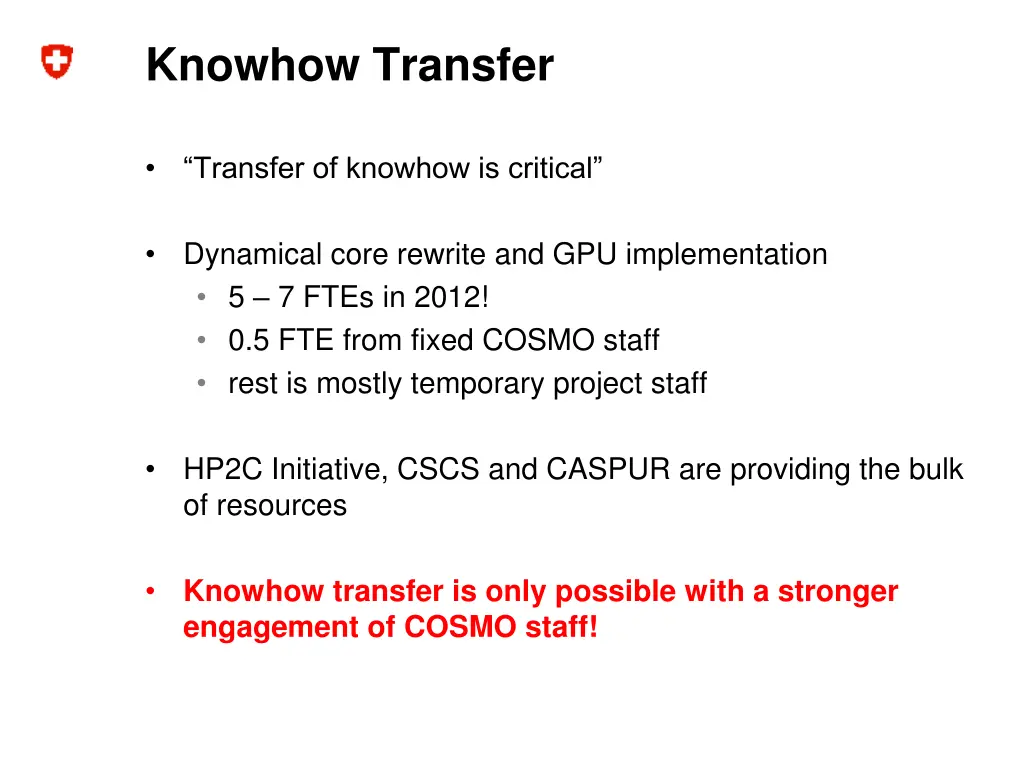 knowhow transfer