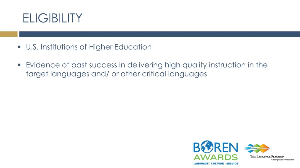 eligibility