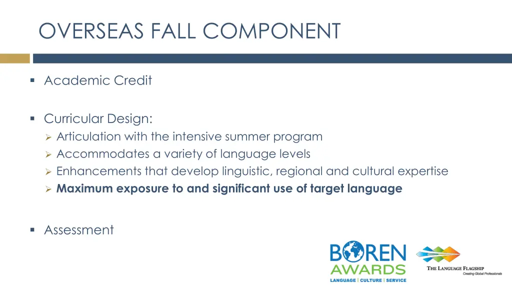 overseas fall component 1