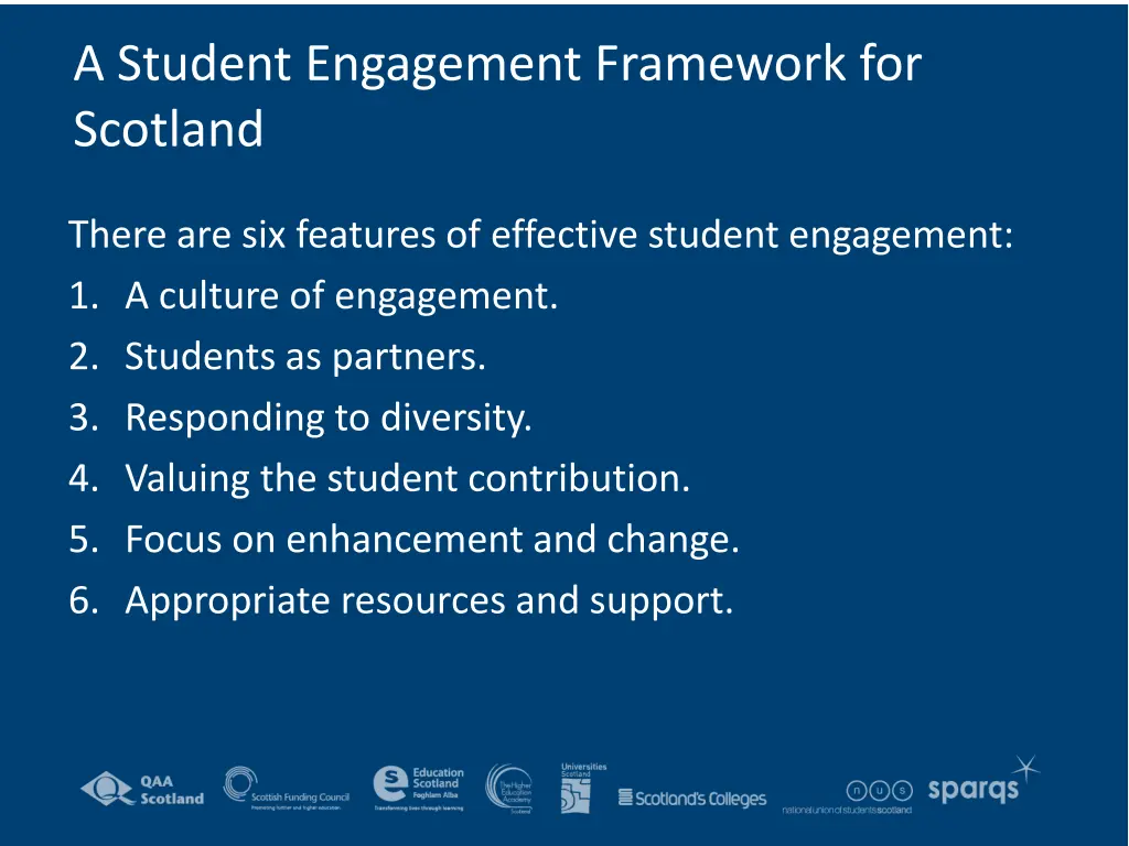a student engagement framework for scotland 1