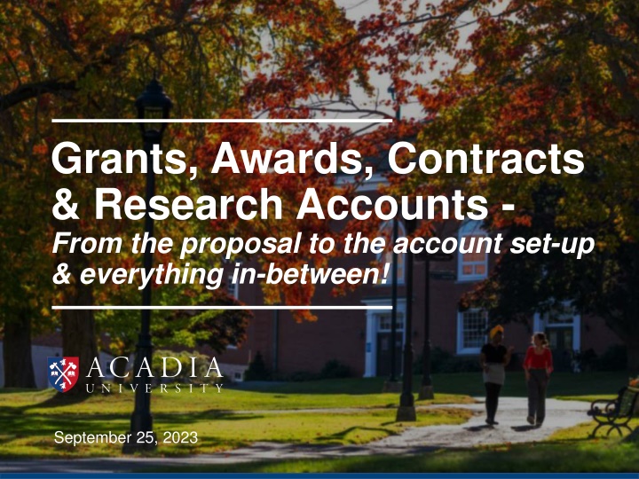 grants awards contracts research accounts from