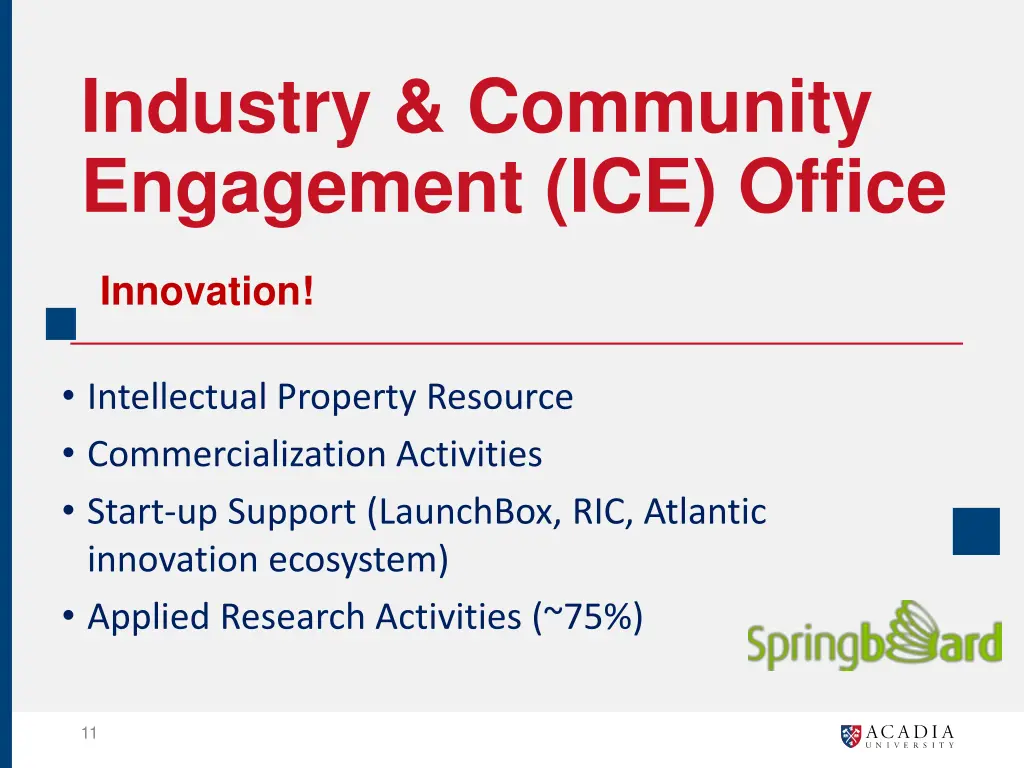 industry community engagement ice office