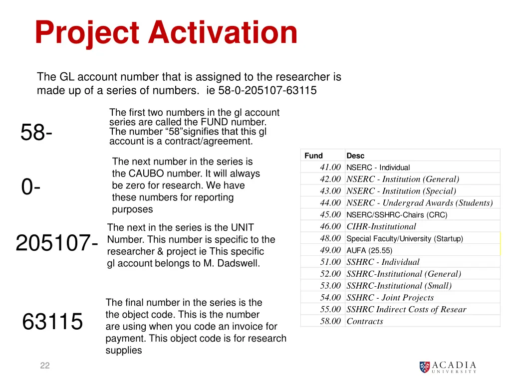 project activation