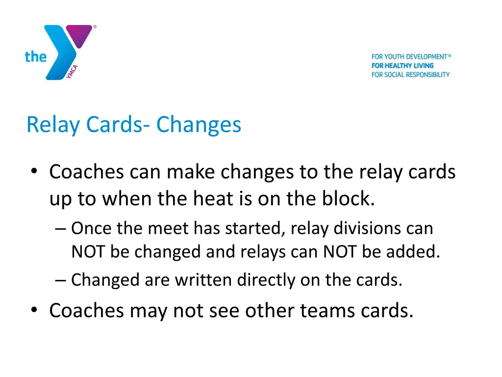 relay cards changes