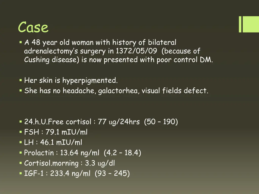 case a 48 year old woman with history