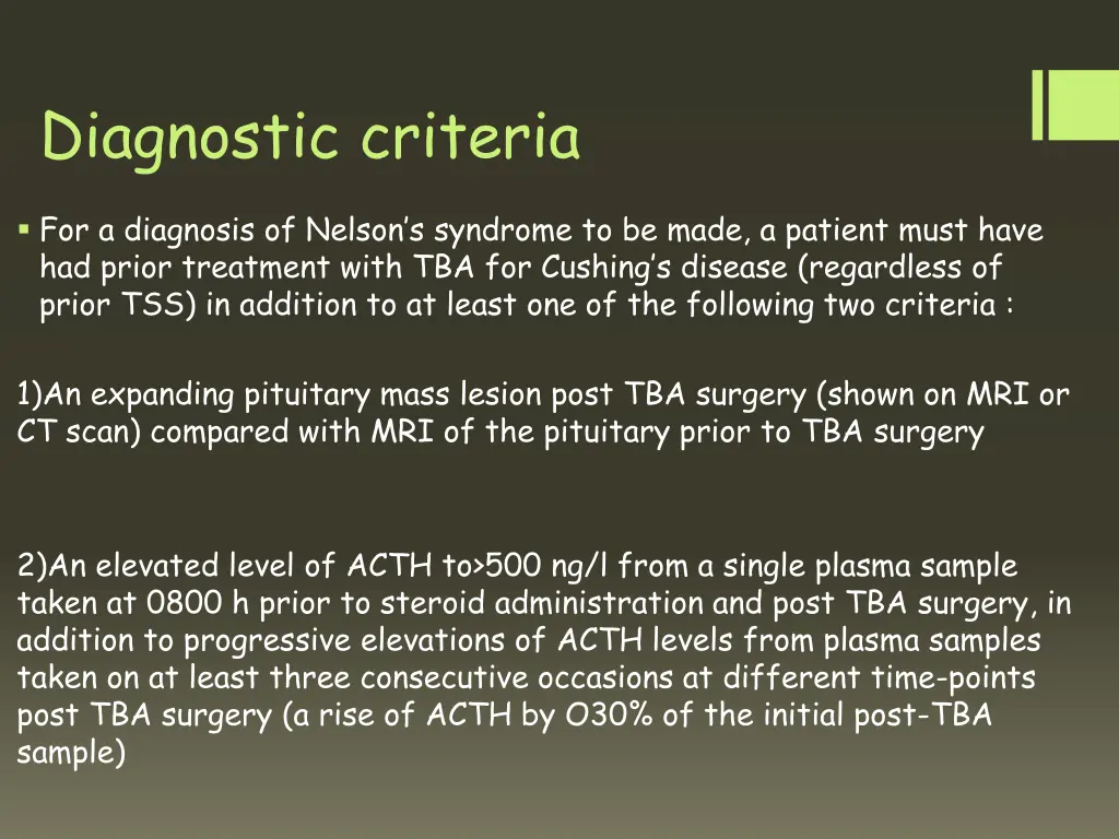 diagnostic criteria