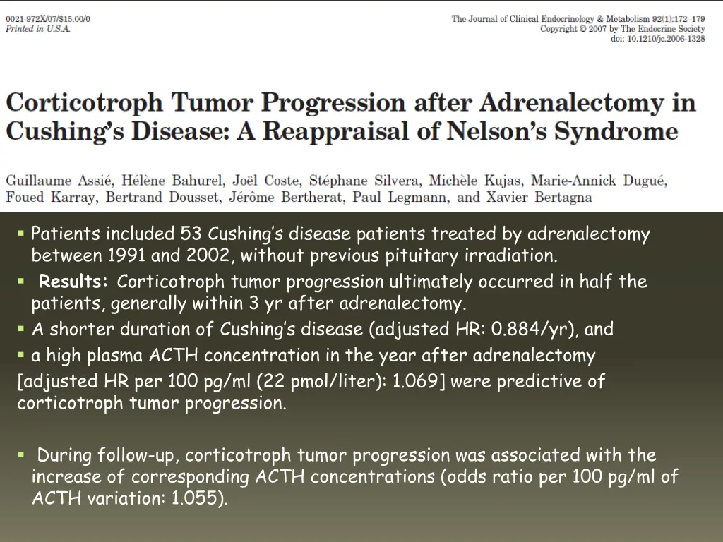 patients included 53 cushing s disease patients