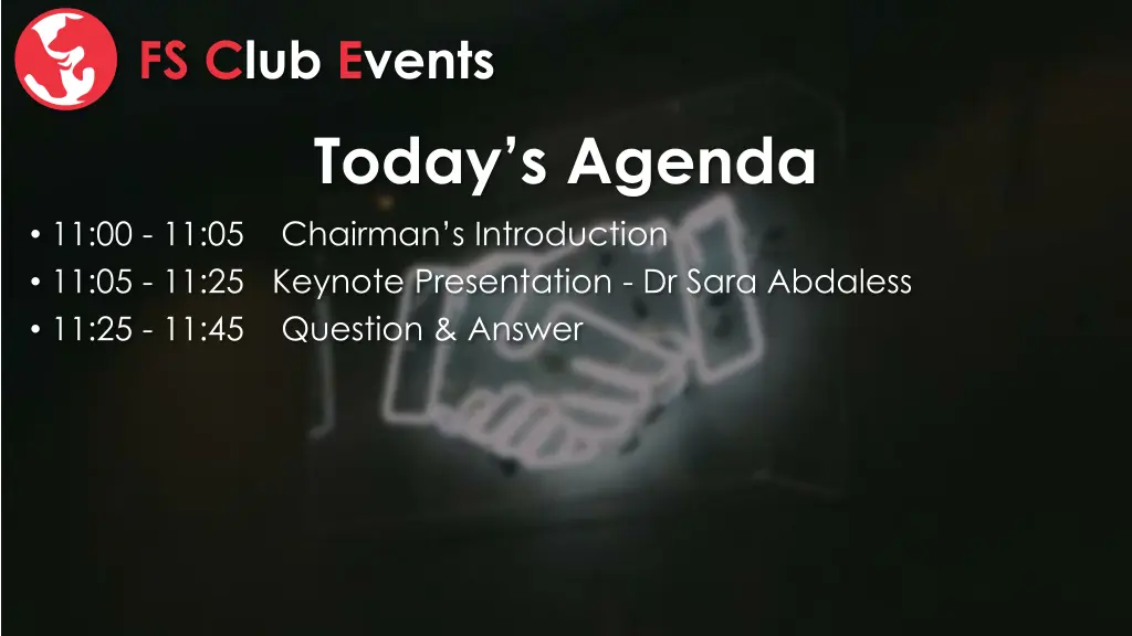 fs club events today s agenda