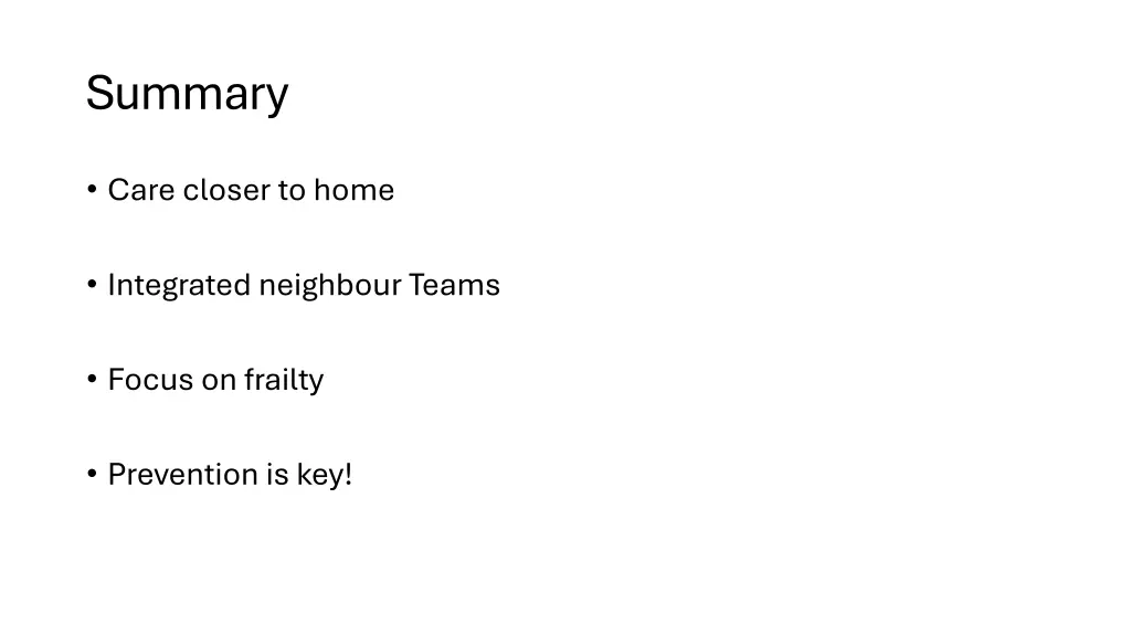 summary